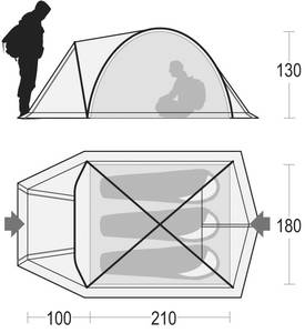 Ferrino Tenere 3 háromszemélyes sátor 3
