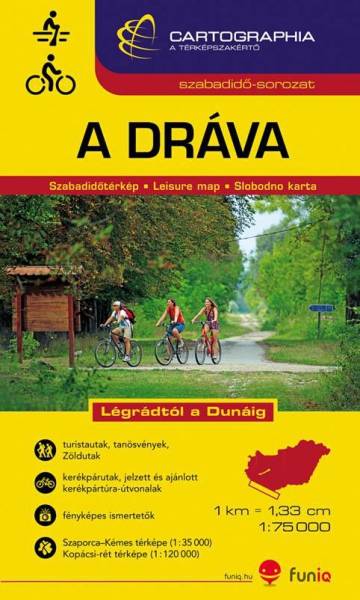 Cartographia Dráva vízisport és kerékpáros túratérkép 0